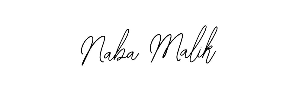 Design your own signature with our free online signature maker. With this signature software, you can create a handwritten (Bearetta-2O07w) signature for name Naba Malik. Naba Malik signature style 12 images and pictures png