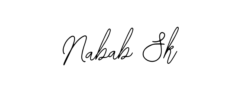 You can use this online signature creator to create a handwritten signature for the name Nabab Sk. This is the best online autograph maker. Nabab Sk signature style 12 images and pictures png