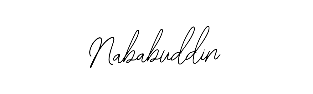 You should practise on your own different ways (Bearetta-2O07w) to write your name (Nababuddin) in signature. don't let someone else do it for you. Nababuddin signature style 12 images and pictures png