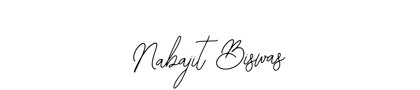 The best way (Bearetta-2O07w) to make a short signature is to pick only two or three words in your name. The name Nabajit Biswas include a total of six letters. For converting this name. Nabajit Biswas signature style 12 images and pictures png
