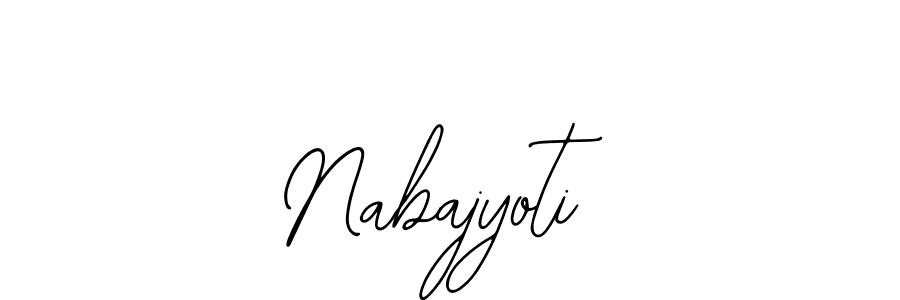 You should practise on your own different ways (Bearetta-2O07w) to write your name (Nabajyoti) in signature. don't let someone else do it for you. Nabajyoti signature style 12 images and pictures png