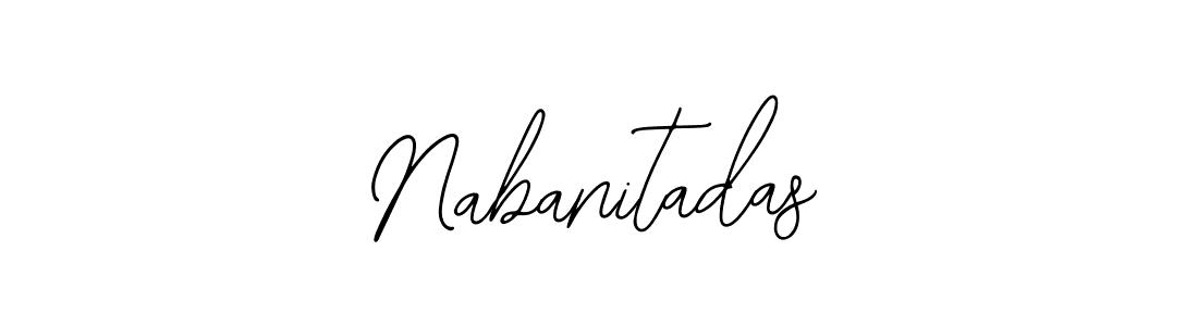 How to make Nabanitadas name signature. Use Bearetta-2O07w style for creating short signs online. This is the latest handwritten sign. Nabanitadas signature style 12 images and pictures png