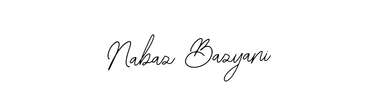 How to make Nabaz Bazyani name signature. Use Bearetta-2O07w style for creating short signs online. This is the latest handwritten sign. Nabaz Bazyani signature style 12 images and pictures png