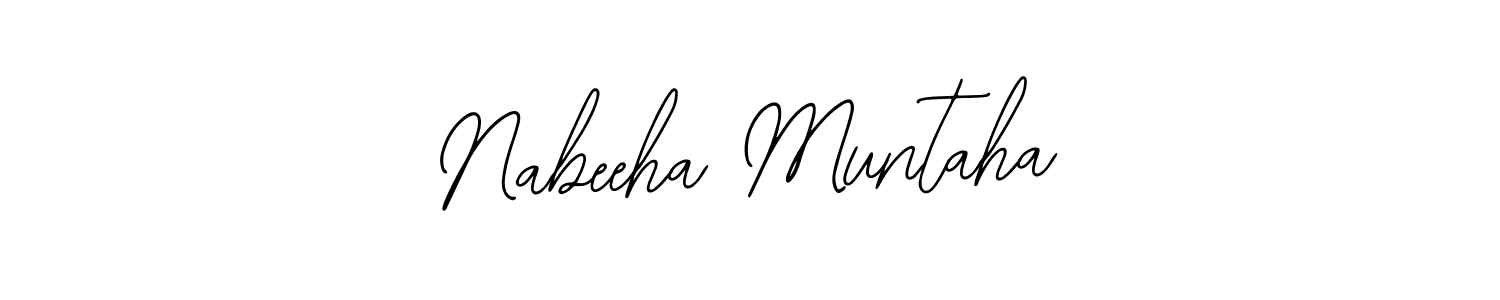 Create a beautiful signature design for name Nabeeha Muntaha. With this signature (Bearetta-2O07w) fonts, you can make a handwritten signature for free. Nabeeha Muntaha signature style 12 images and pictures png