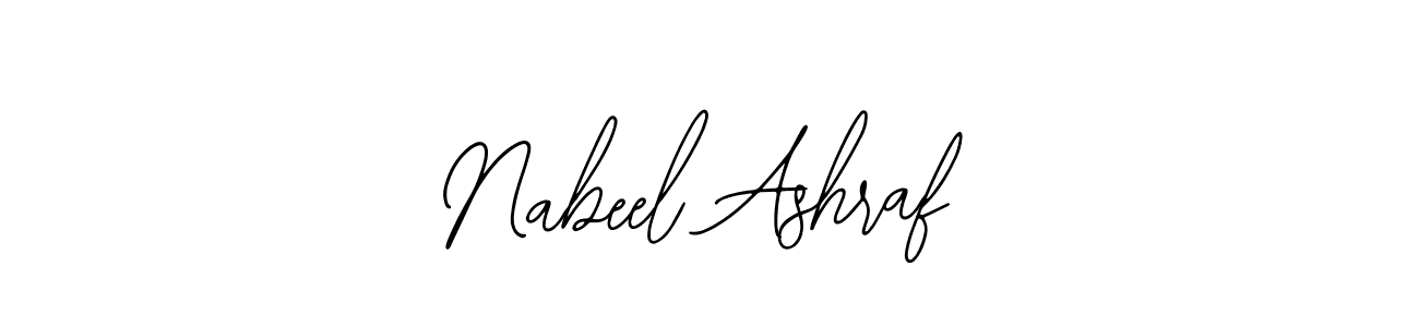 Similarly Bearetta-2O07w is the best handwritten signature design. Signature creator online .You can use it as an online autograph creator for name Nabeel Ashraf. Nabeel Ashraf signature style 12 images and pictures png