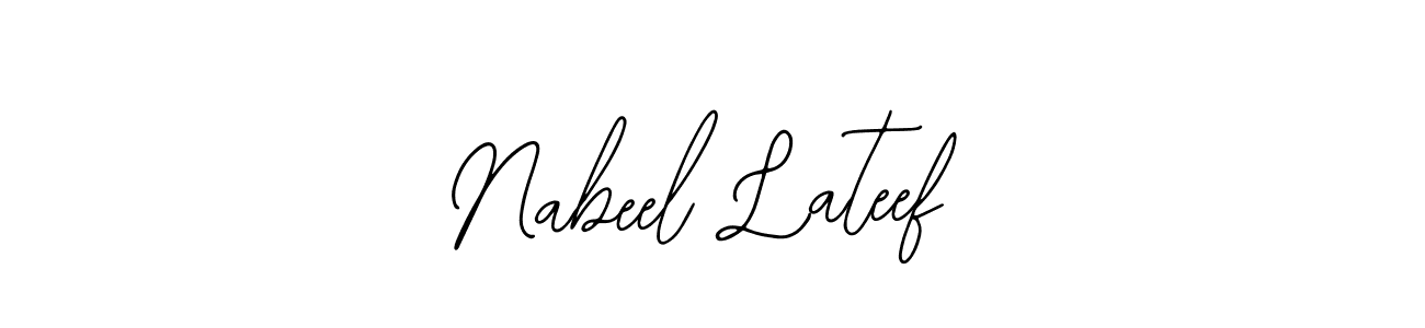 Design your own signature with our free online signature maker. With this signature software, you can create a handwritten (Bearetta-2O07w) signature for name Nabeel Lateef. Nabeel Lateef signature style 12 images and pictures png