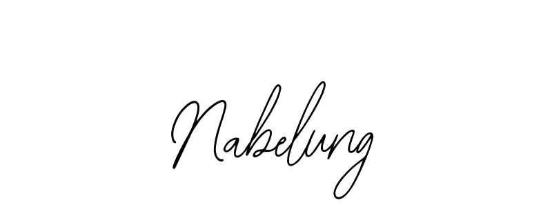 Design your own signature with our free online signature maker. With this signature software, you can create a handwritten (Bearetta-2O07w) signature for name Nabelung. Nabelung signature style 12 images and pictures png