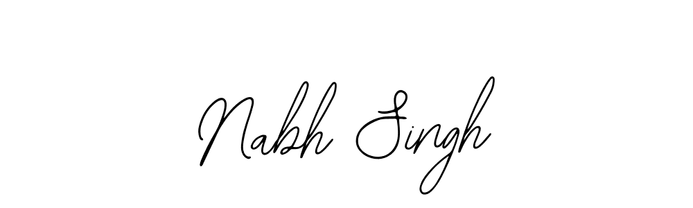 Design your own signature with our free online signature maker. With this signature software, you can create a handwritten (Bearetta-2O07w) signature for name Nabh Singh. Nabh Singh signature style 12 images and pictures png