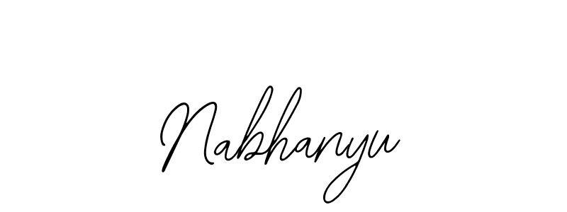Use a signature maker to create a handwritten signature online. With this signature software, you can design (Bearetta-2O07w) your own signature for name Nabhanyu. Nabhanyu signature style 12 images and pictures png