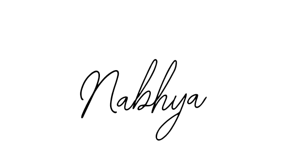 How to make Nabhya signature? Bearetta-2O07w is a professional autograph style. Create handwritten signature for Nabhya name. Nabhya signature style 12 images and pictures png