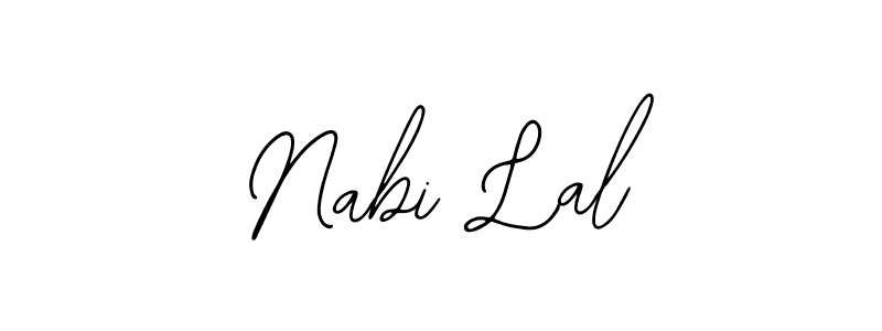 Also You can easily find your signature by using the search form. We will create Nabi Lal name handwritten signature images for you free of cost using Bearetta-2O07w sign style. Nabi Lal signature style 12 images and pictures png