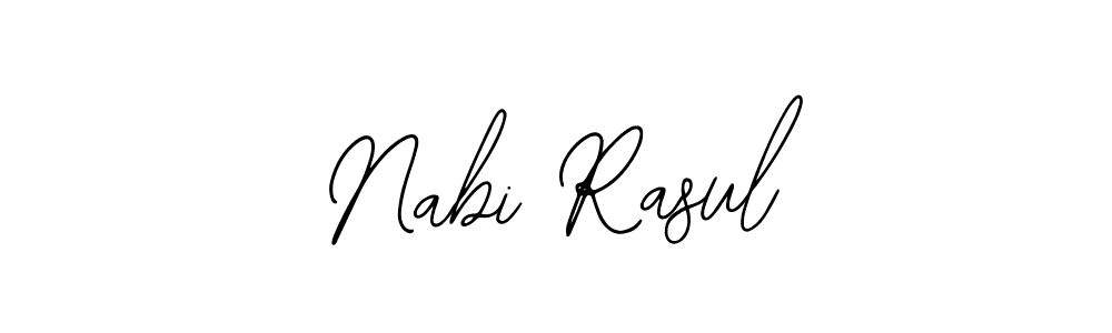 Design your own signature with our free online signature maker. With this signature software, you can create a handwritten (Bearetta-2O07w) signature for name Nabi Rasul. Nabi Rasul signature style 12 images and pictures png