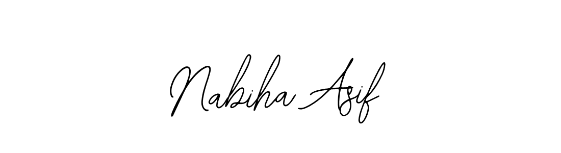 How to Draw Nabiha Asif signature style? Bearetta-2O07w is a latest design signature styles for name Nabiha Asif. Nabiha Asif signature style 12 images and pictures png