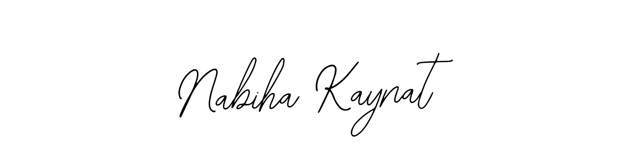Use a signature maker to create a handwritten signature online. With this signature software, you can design (Bearetta-2O07w) your own signature for name Nabiha Kaynat. Nabiha Kaynat signature style 12 images and pictures png