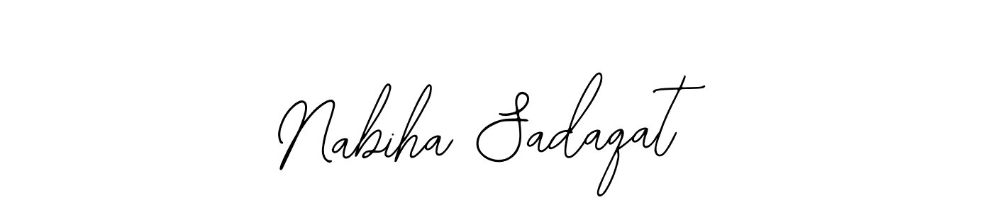 if you are searching for the best signature style for your name Nabiha Sadaqat. so please give up your signature search. here we have designed multiple signature styles  using Bearetta-2O07w. Nabiha Sadaqat signature style 12 images and pictures png