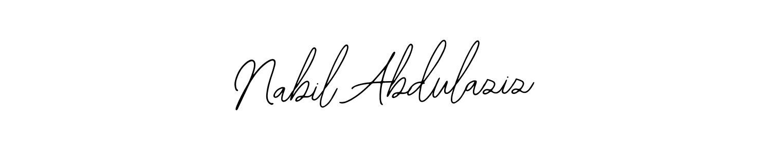 This is the best signature style for the Nabil Abdulaziz name. Also you like these signature font (Bearetta-2O07w). Mix name signature. Nabil Abdulaziz signature style 12 images and pictures png