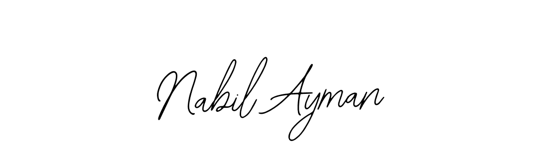 Create a beautiful signature design for name Nabil Ayman. With this signature (Bearetta-2O07w) fonts, you can make a handwritten signature for free. Nabil Ayman signature style 12 images and pictures png