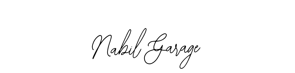 You should practise on your own different ways (Bearetta-2O07w) to write your name (Nabil Garage) in signature. don't let someone else do it for you. Nabil Garage signature style 12 images and pictures png