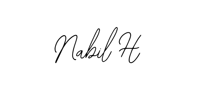 Nabil H stylish signature style. Best Handwritten Sign (Bearetta-2O07w) for my name. Handwritten Signature Collection Ideas for my name Nabil H. Nabil H signature style 12 images and pictures png