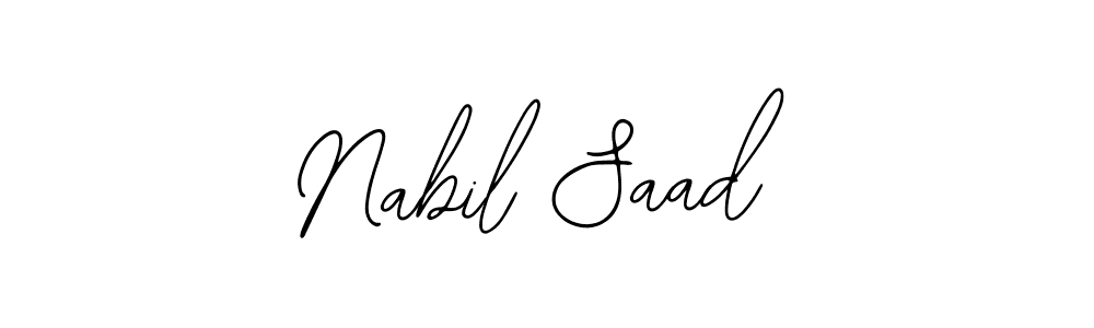 How to make Nabil Saad signature? Bearetta-2O07w is a professional autograph style. Create handwritten signature for Nabil Saad name. Nabil Saad signature style 12 images and pictures png