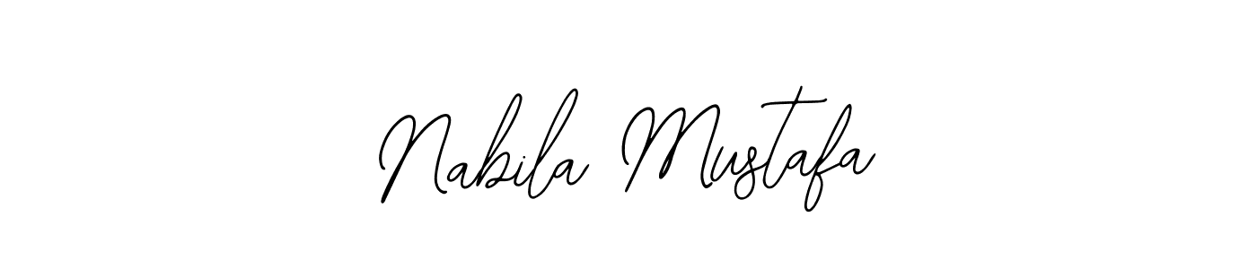Design your own signature with our free online signature maker. With this signature software, you can create a handwritten (Bearetta-2O07w) signature for name Nabila Mustafa. Nabila Mustafa signature style 12 images and pictures png