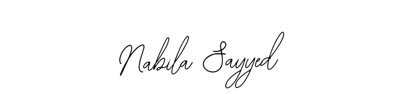 Nabila Sayyed stylish signature style. Best Handwritten Sign (Bearetta-2O07w) for my name. Handwritten Signature Collection Ideas for my name Nabila Sayyed. Nabila Sayyed signature style 12 images and pictures png