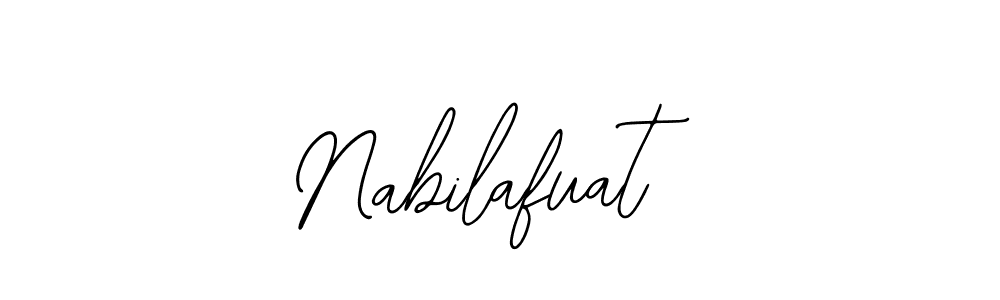 How to make Nabilafuat signature? Bearetta-2O07w is a professional autograph style. Create handwritten signature for Nabilafuat name. Nabilafuat signature style 12 images and pictures png