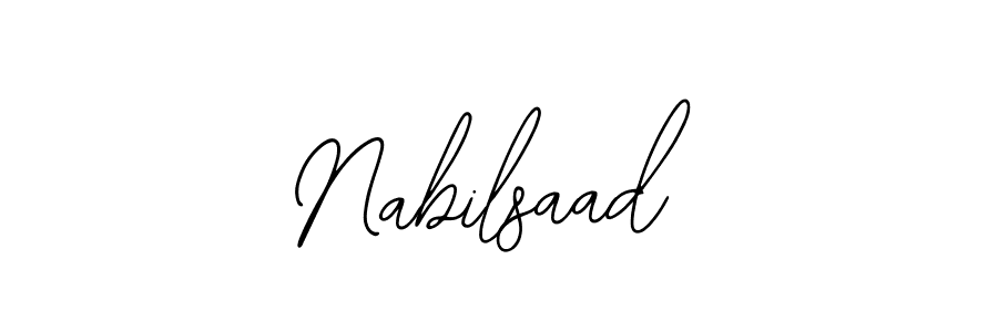 if you are searching for the best signature style for your name Nabilsaad. so please give up your signature search. here we have designed multiple signature styles  using Bearetta-2O07w. Nabilsaad signature style 12 images and pictures png