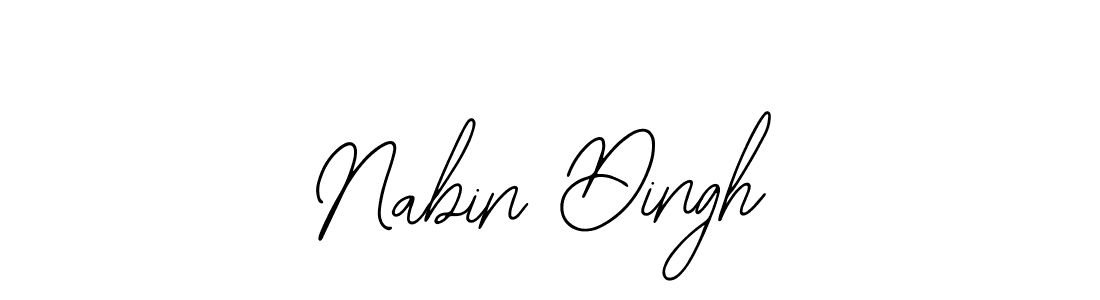 How to make Nabin Dingh name signature. Use Bearetta-2O07w style for creating short signs online. This is the latest handwritten sign. Nabin Dingh signature style 12 images and pictures png