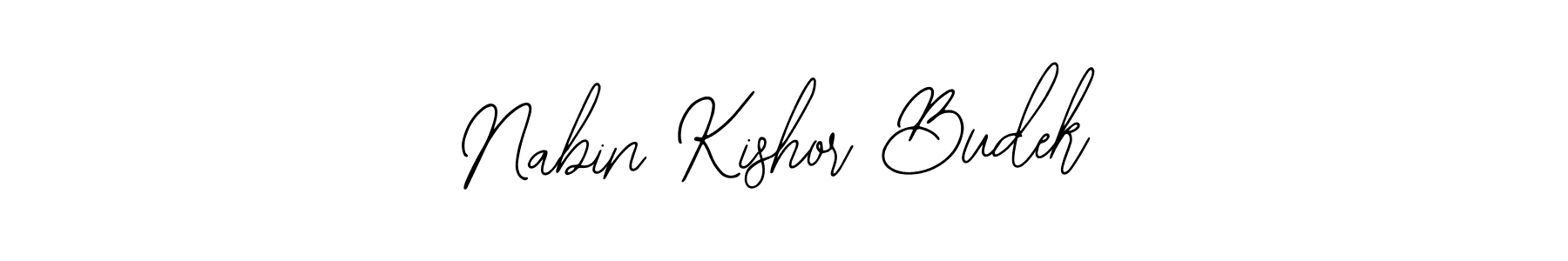 How to make Nabin Kishor Budek name signature. Use Bearetta-2O07w style for creating short signs online. This is the latest handwritten sign. Nabin Kishor Budek signature style 12 images and pictures png