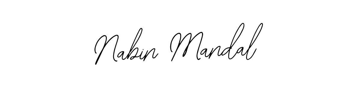 How to make Nabin Mandal name signature. Use Bearetta-2O07w style for creating short signs online. This is the latest handwritten sign. Nabin Mandal signature style 12 images and pictures png