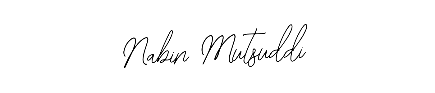 You should practise on your own different ways (Bearetta-2O07w) to write your name (Nabin Mutsuddi) in signature. don't let someone else do it for you. Nabin Mutsuddi signature style 12 images and pictures png