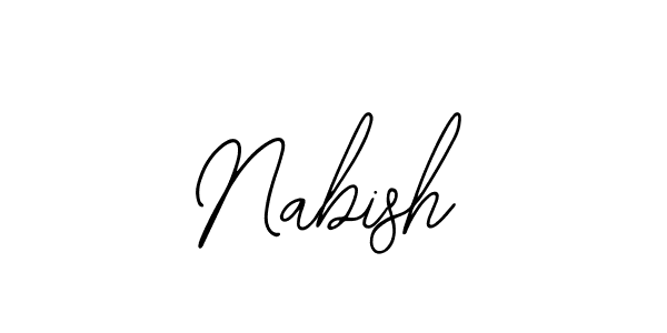 The best way (Bearetta-2O07w) to make a short signature is to pick only two or three words in your name. The name Nabish include a total of six letters. For converting this name. Nabish signature style 12 images and pictures png