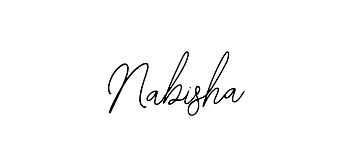 Use a signature maker to create a handwritten signature online. With this signature software, you can design (Bearetta-2O07w) your own signature for name Nabisha. Nabisha signature style 12 images and pictures png