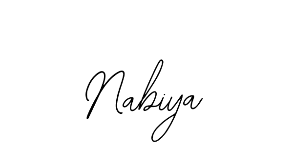 Design your own signature with our free online signature maker. With this signature software, you can create a handwritten (Bearetta-2O07w) signature for name Nabiya. Nabiya signature style 12 images and pictures png