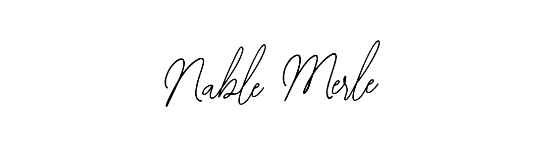 Best and Professional Signature Style for Nable Merle. Bearetta-2O07w Best Signature Style Collection. Nable Merle signature style 12 images and pictures png