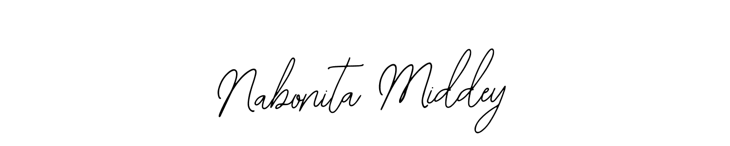 Check out images of Autograph of Nabonita Middey name. Actor Nabonita Middey Signature Style. Bearetta-2O07w is a professional sign style online. Nabonita Middey signature style 12 images and pictures png