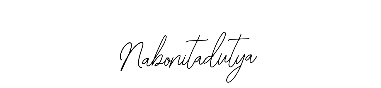 Create a beautiful signature design for name Nabonitadutya. With this signature (Bearetta-2O07w) fonts, you can make a handwritten signature for free. Nabonitadutya signature style 12 images and pictures png