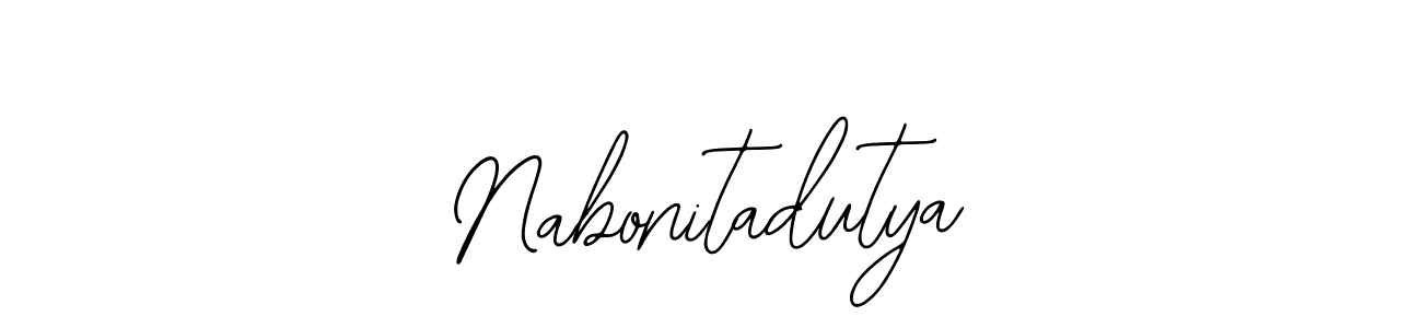 Create a beautiful signature design for name Nabonitadutya. With this signature (Bearetta-2O07w) fonts, you can make a handwritten signature for free. Nabonitadutya signature style 12 images and pictures png