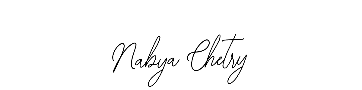 Design your own signature with our free online signature maker. With this signature software, you can create a handwritten (Bearetta-2O07w) signature for name Nabya Chetry. Nabya Chetry signature style 12 images and pictures png
