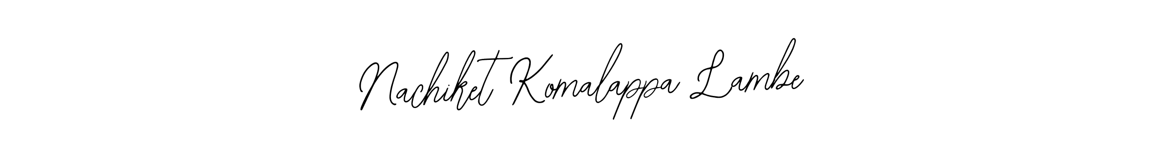 Create a beautiful signature design for name Nachiket Komalappa Lambe. With this signature (Bearetta-2O07w) fonts, you can make a handwritten signature for free. Nachiket Komalappa Lambe signature style 12 images and pictures png