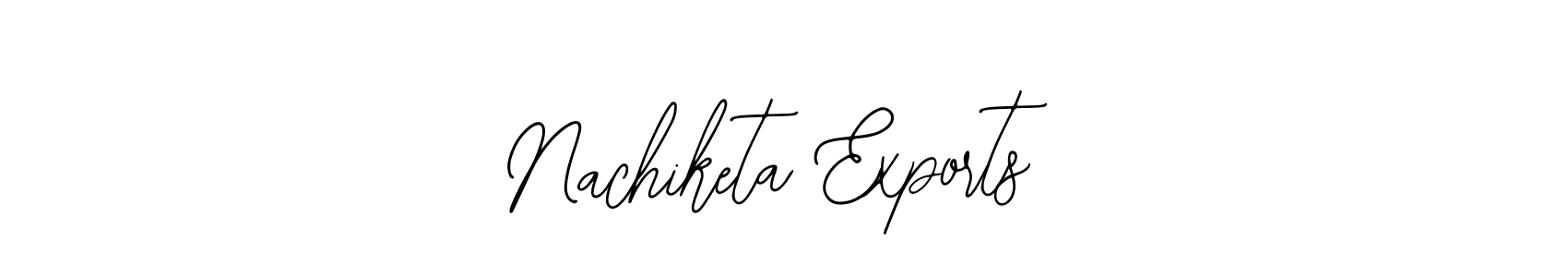 You should practise on your own different ways (Bearetta-2O07w) to write your name (Nachiketa Exports) in signature. don't let someone else do it for you. Nachiketa Exports signature style 12 images and pictures png