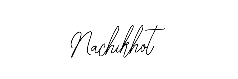 How to make Nachikhot name signature. Use Bearetta-2O07w style for creating short signs online. This is the latest handwritten sign. Nachikhot signature style 12 images and pictures png