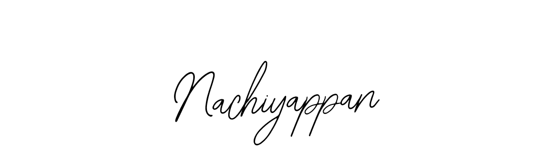 You should practise on your own different ways (Bearetta-2O07w) to write your name (Nachiyappan) in signature. don't let someone else do it for you. Nachiyappan signature style 12 images and pictures png