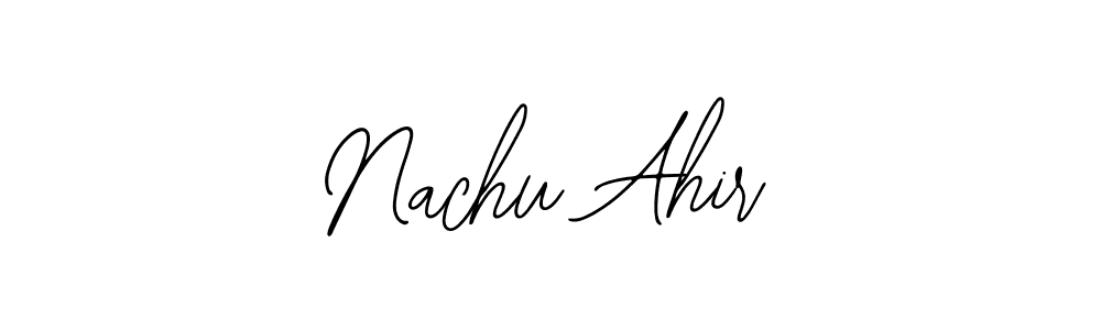 Once you've used our free online signature maker to create your best signature Bearetta-2O07w style, it's time to enjoy all of the benefits that Nachu Ahir name signing documents. Nachu Ahir signature style 12 images and pictures png