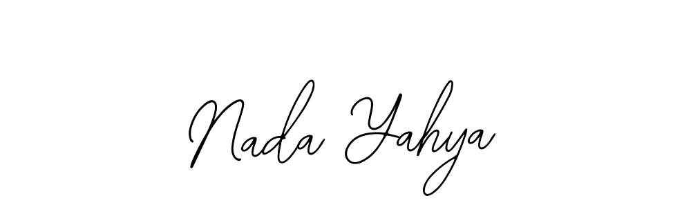 Design your own signature with our free online signature maker. With this signature software, you can create a handwritten (Bearetta-2O07w) signature for name Nada Yahya. Nada Yahya signature style 12 images and pictures png