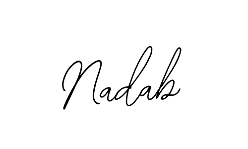 Similarly Bearetta-2O07w is the best handwritten signature design. Signature creator online .You can use it as an online autograph creator for name Nadab. Nadab signature style 12 images and pictures png