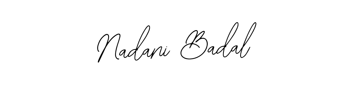How to make Nadani Badal name signature. Use Bearetta-2O07w style for creating short signs online. This is the latest handwritten sign. Nadani Badal signature style 12 images and pictures png