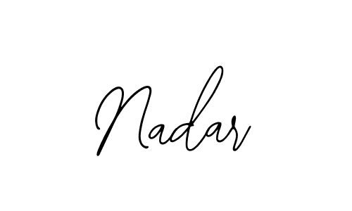 You should practise on your own different ways (Bearetta-2O07w) to write your name (Nadar) in signature. don't let someone else do it for you. Nadar signature style 12 images and pictures png