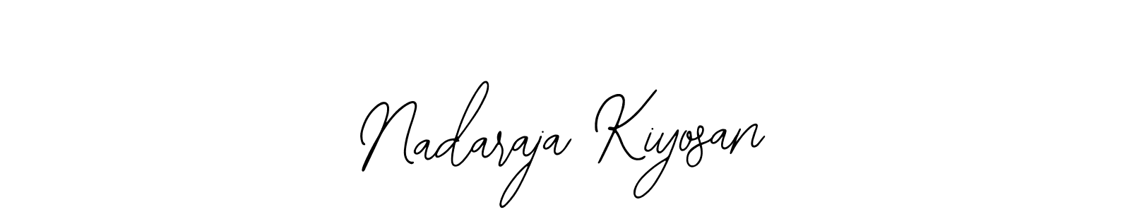 Also You can easily find your signature by using the search form. We will create Nadaraja Kiyosan name handwritten signature images for you free of cost using Bearetta-2O07w sign style. Nadaraja Kiyosan signature style 12 images and pictures png